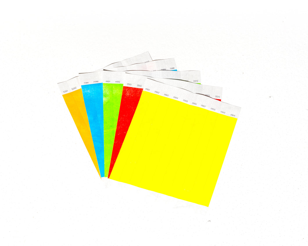 Paper Wristbands - 10 pack